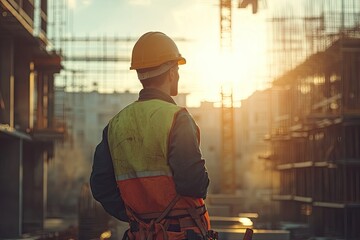 Wall Mural - Clear Pixel Visual of Close Up Man Working in Construction