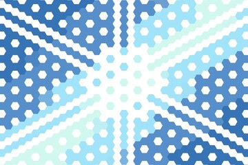 blue mint hexagonal abstract pattern with geometric hexagon arrangement. futuristic design concept