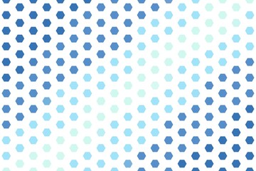 blue mint hexagonal dot pattern with uniform arrangement. modern texture concept