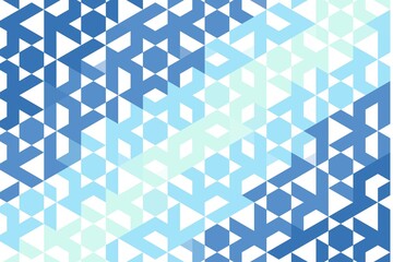 blue mint triangular geometric pattern with structured abstract triangle mosaic. futuristic design c