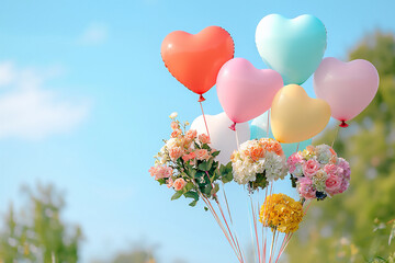 Canvas Print -  garden party balloons