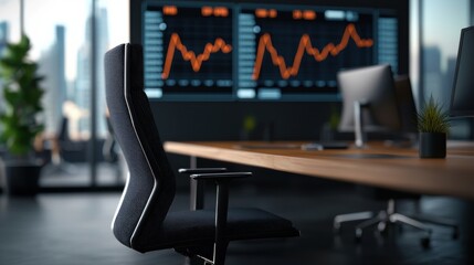 Wall Mural - advanced ai driven holographic financial dashboard with futuristic data visualization and real time 