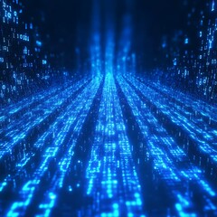 Digital highway, data flow, future tech