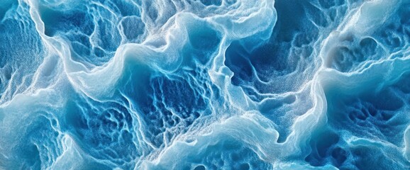 Wall Mural - Abstract blue and white swirling pattern.