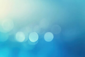 Wall Mural - Abstract blue bokeh background with blurred lights. (1)