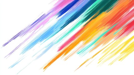 Wall Mural - Colorful Abstract Brush Strokes Creating Dynamic Artistic Background