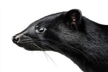 Wall Mural - Profile of a Black Asiatic Palm Civet