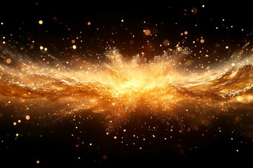 Wall Mural - Stars of a planet and galaxy in a free space