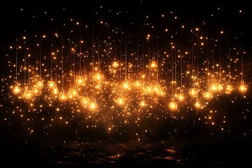 Wall Mural - Stars of a planet and galaxy in a free space