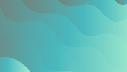 Aufkleber - Blue abstract Colorful gradient design. Fluid shape papercut style colorful design. Background with wavy surface with Tech glow from curved lines Design. Gradient Fluid Wave Banner Template