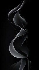 Wall Mural - Black background, dark gradient, simple shapes