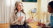 © Flashizzle/peopleimages.com - Woman, therapist or meeting with intern for lesson, therapy session or psychiatry course at office. Female person, psychiatrist or mentor talking to junior employee for mental health advice or talk