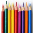 © AI Artworks - Colorful Row of Sharpened Pencils - A Rainbow of Creativity and Inspiration