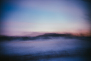 Wall Mural - Abstract Winter Landscape with Soft Focus and Intentional Blur