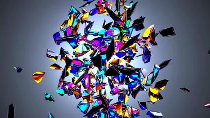 Fototapete - Kaleidoscope of Shifting Glass