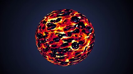 Aufkleber - Mesmerizing Molten Sphere