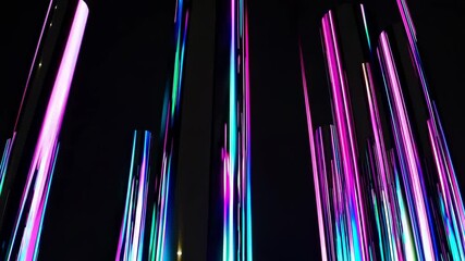 Poster - Neon Pillar Spectacle