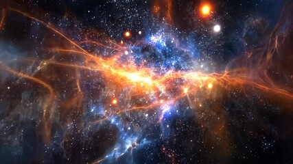 Wall Mural - vibrant galaxies swirl in a cosmic dance under the glow of countless stars in an infinite expanse, i