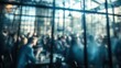 © Robert - Abstract Blurred Image of People Gathering Indoors