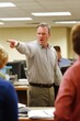 © ЮРИЙ ПОЗДНИКОВ - Angry manager pointing finger at employee in office