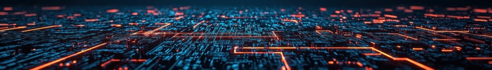Aufkleber - Futuristic Technology Concept with Digital Circuit Board Design