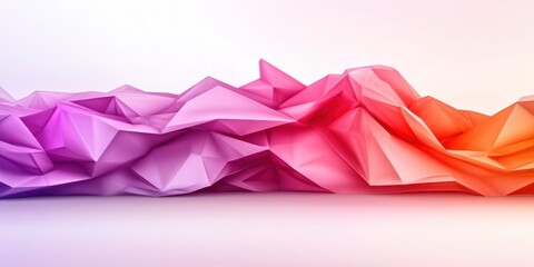 Fototapete - Colorful Abstract Geometric Background with Smooth Gradient Tones