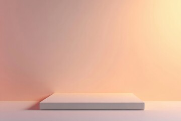 Leinwandbilder - Modern minimalist background with soft gradients and ample space for text placement suitable for various design projects. Generative AI