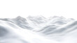 © CrystallineCreative - White snow drifts form rolling hills against a transparent background.  The texture is smooth with subtle variations, PNG