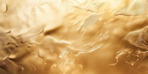 Leinwandbilder - Gold textured surface with gradient shading in warm golden hues featuring soft waves and ripples creating an elegant abstract background.