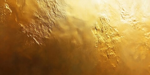 Poster - Elegant gold textured surface with gradient shading, showcasing warm golden tones, soft reflections, and rich, smooth details in the background.