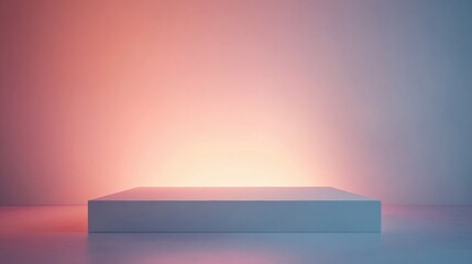 Aufkleber - Modern minimalist background ideal for text placement and creative design projects with soft gradients and ample open space. Generative AI