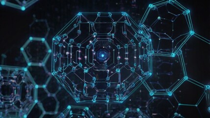 Concept of artificial intelligence, futuristic technology and machine learning