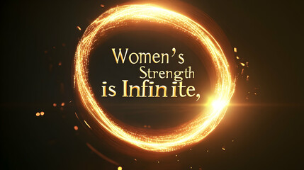 Wall Mural - a glowing infinity loop made of radiant golden light, wrapping around 