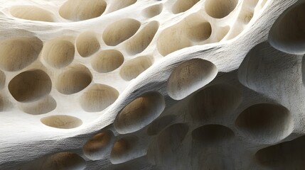 Porous Texture: Honeycomb Structure with Natural Cavities and Organic Pattern