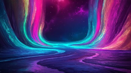 Wall Mural - dark teal blue-green hues are used in a modern technology background and banner, which incorporates 