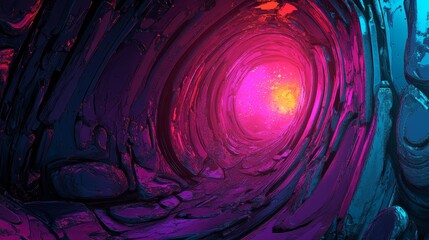 Wall Mural - this effect represents a modern and abstract depiction of high-speed motion, also embodying a futuri