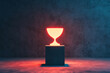 © enterdigital - A glowing trophy symbolizes achievement and success in a minimalist setting.
