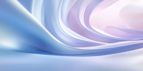 Wall Mural - elegant wavy blue and purple silky fabric-like textures, high-quality abstract design for luxury the
