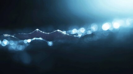 Wall Mural - the abstract technology background concept emphasizes the importance of big data, showcasing the sea
