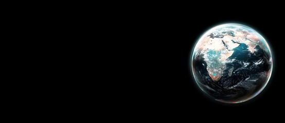 an abstract planet with multicolor, psychedelic hues in virtual reality space is shown in closeup, w