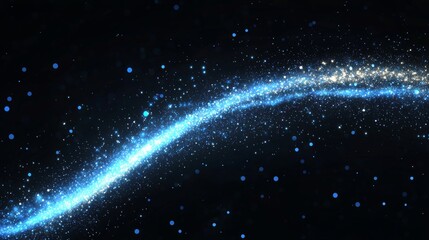 Wall Mural - the concept of a digital cyberspace city features particles and a network of digital data connection