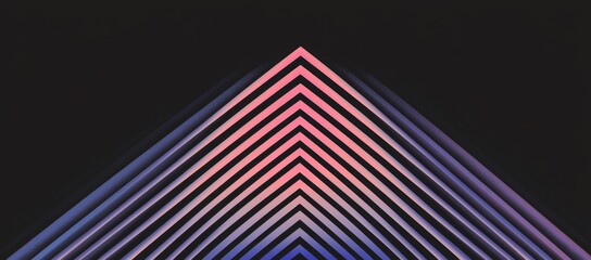 Wall Mural - a futuristic gradient arrow design is presented in modern background