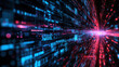 © Holaa - Futuristic Digital Background for AI, Data Transfer, Encryption, Tech Processes & Science Applications