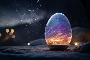 advanced sci-fi universe wallpaper featuring holographic planets and dazzling stars, blending high-t
