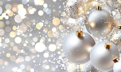 Wall Mural - christmas lights bokeh
