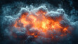 © Leopard - Abstract explosion of textures showcasing blending of liquid, smoke, and shattered glass effects in intricate detail under dramatic lighting