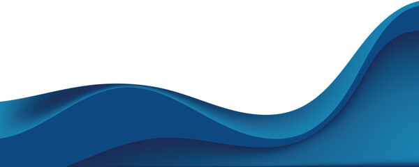 Wall Mural - blue wave abstract background