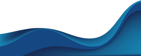 Wall Mural - blue wave abstract background