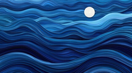 Wall Mural - futuristic blue modern background with geometric patterns and tech elements, perfect for digital des