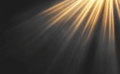 Wall Mural - the image features a bright, shining light with a digital lens flare and neon beam, isolated on a pn